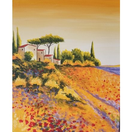 Élményfestés-Mediterrán táj