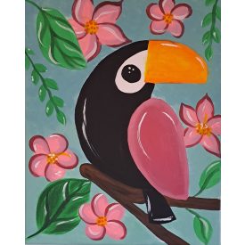 Élményfestés gyermekeknek-Tukán madár