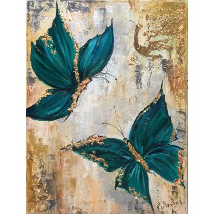 Élményfestés-Arany pillangók