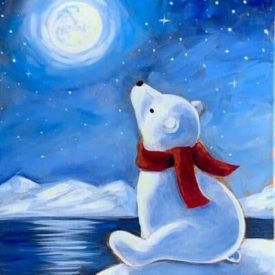 Élményfestés gyermekeknek-Jegesmaci