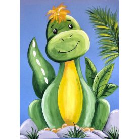 Élményfestés gyermekeknek-Kis sárkány