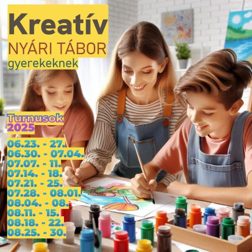 Kreatív tábor gyerekeknek július 07 - 11